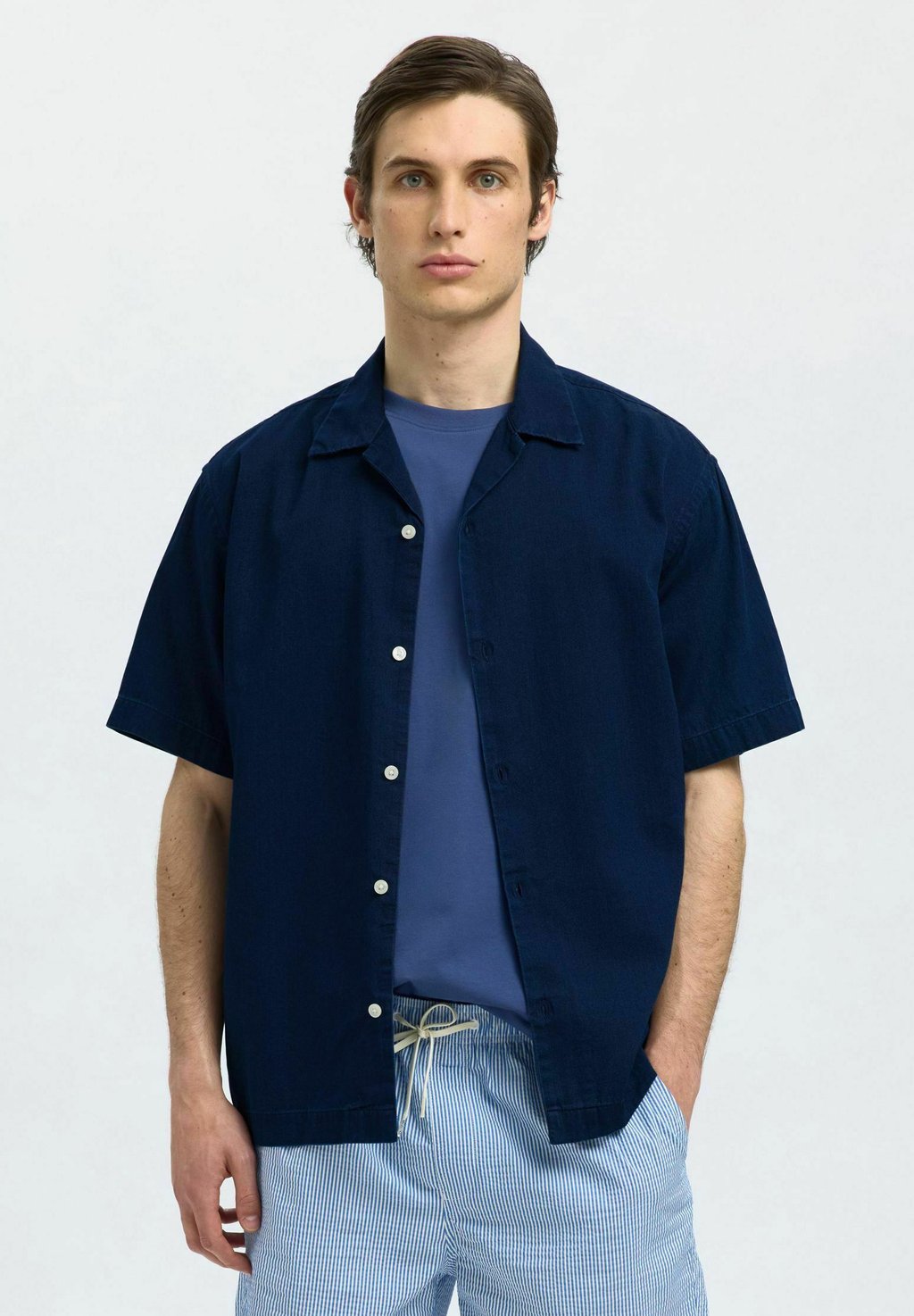 

Рубашка SLHRELAXRICK SHIRT Selected Homme, цвет Dark Blue Denim