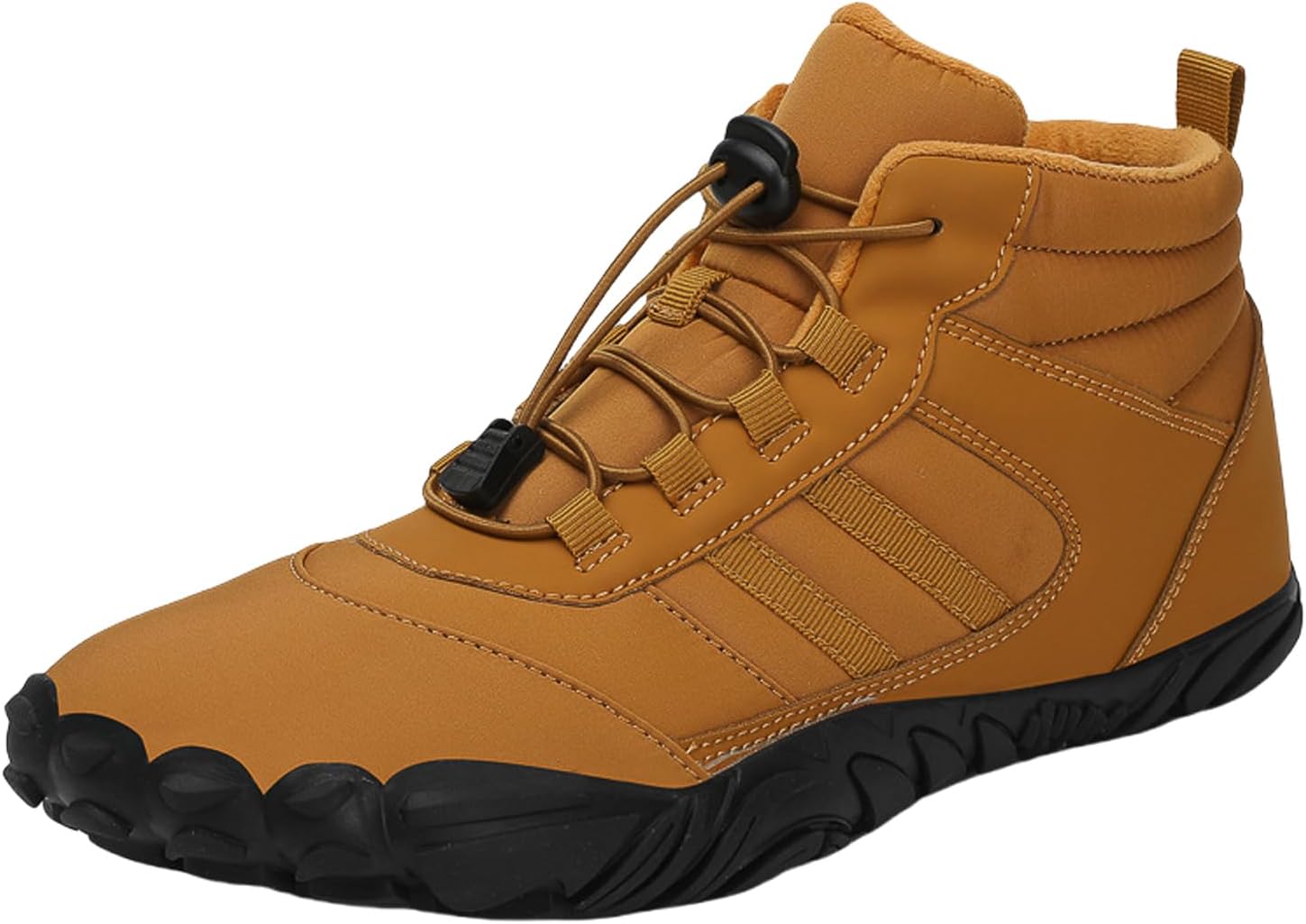 

Мужские и женские минималистичные обувь Зимние сапоги, подошва с нулевым перепадом, теплые, удобные, противоскользящие походные ботинки Generic, хаки