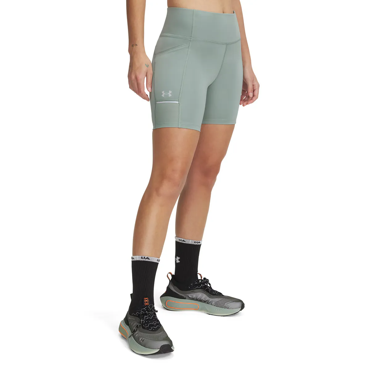 

UA Launch 6" Короткие женские шорты Under Armour, зеленый