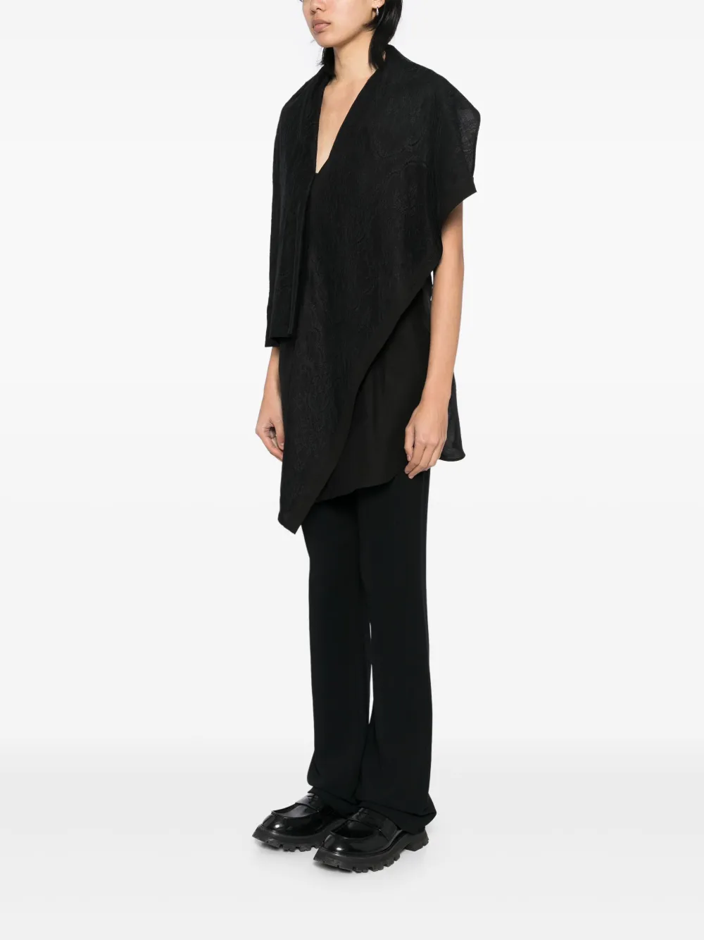 Рубашка на пуговицах Yohji Yamamoto, черный — фото 3