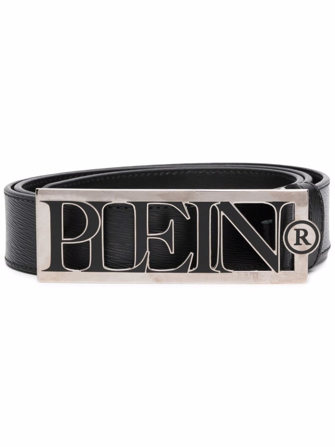 

Ремень с пряжкой-логотипом Philipp Plein, черный