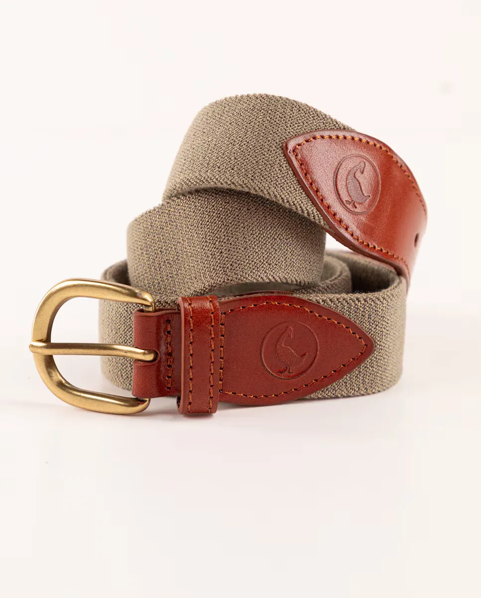 

Мужской однотонный зеленый эластичный ремень El Ganso