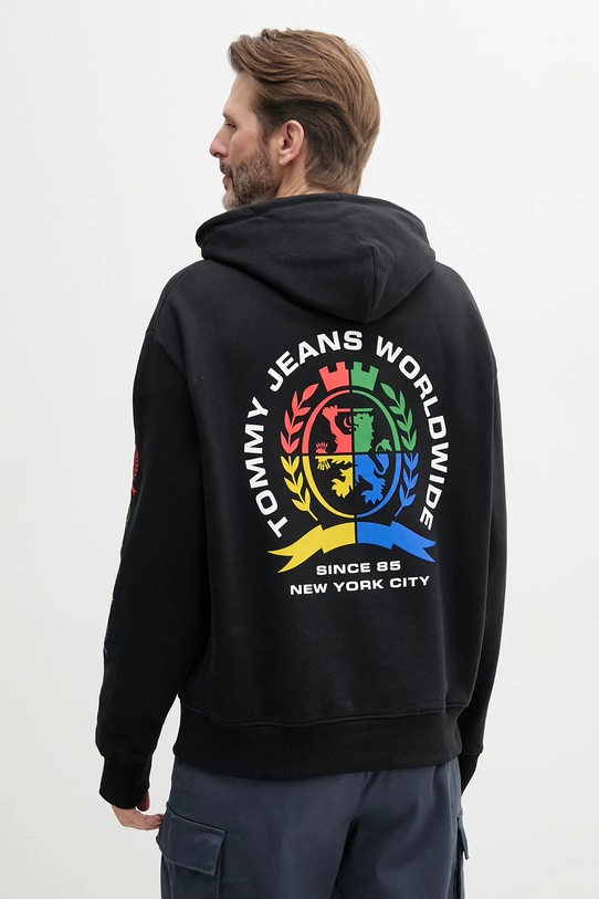 

Хлопковая толстовка Tommy Jeans, черный