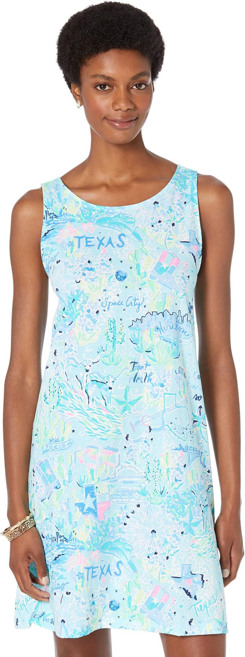 

Платье Lilly Pulitzer Kristen Dress, цвет Bayside Blue Lilly Loves Texas