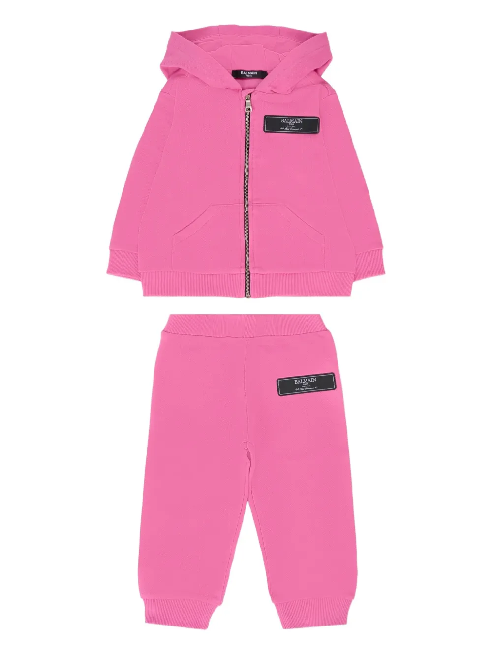 

Спортивный костюм с нашивкой-логотипом Balmain Kids, розовый