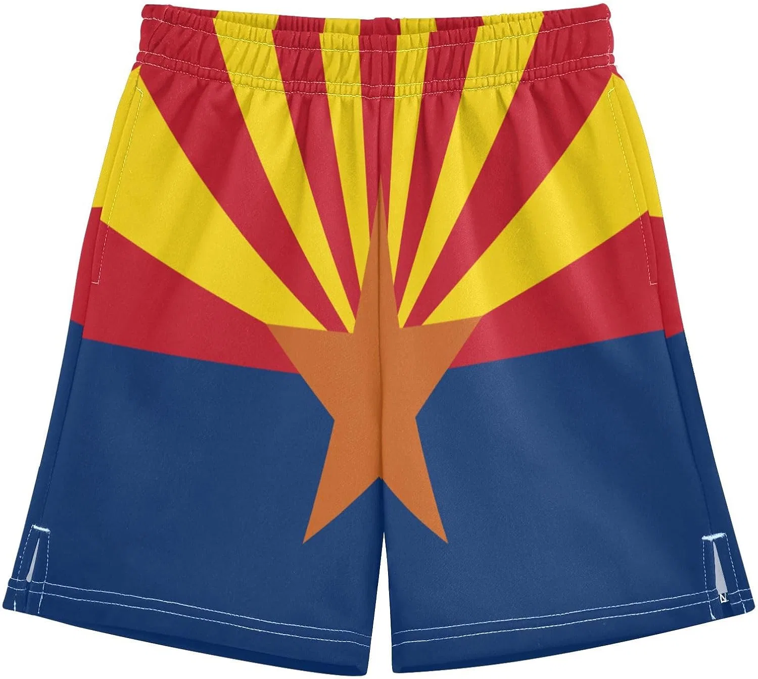 Шорты для мальчиков Athletic Shorts с карманами GuoChe, Arizona State Flag