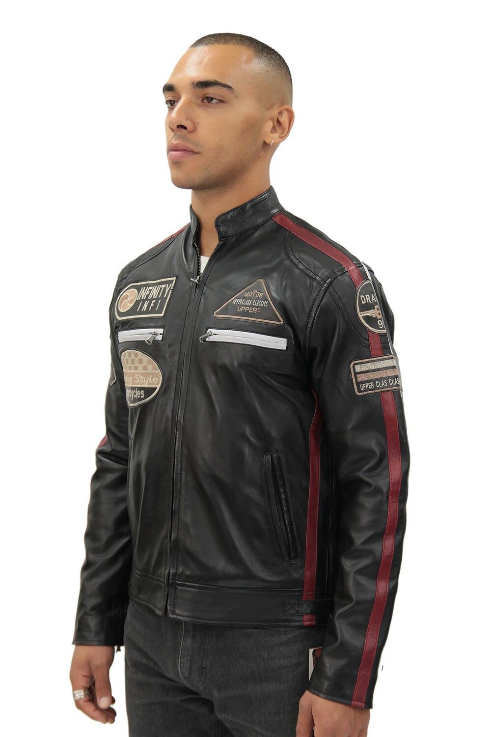 

Кожаная байкерская куртка Racing-Portland Infinity Leather, коричневый