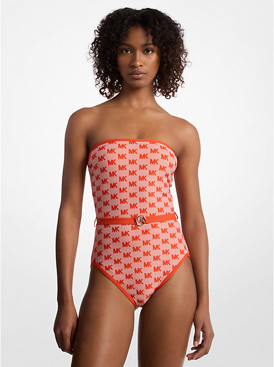 

Купальник-Бандо с логотипом Belter Michael Kors, красный