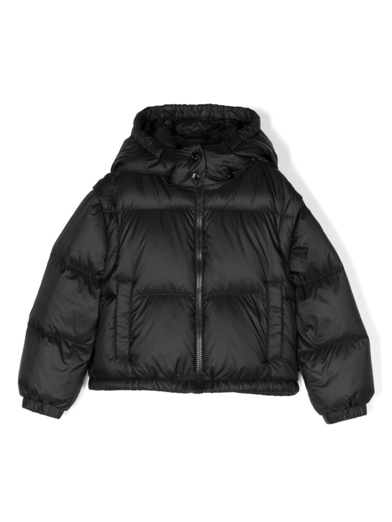 

Moncler Enfant пуховик на молнии, черный