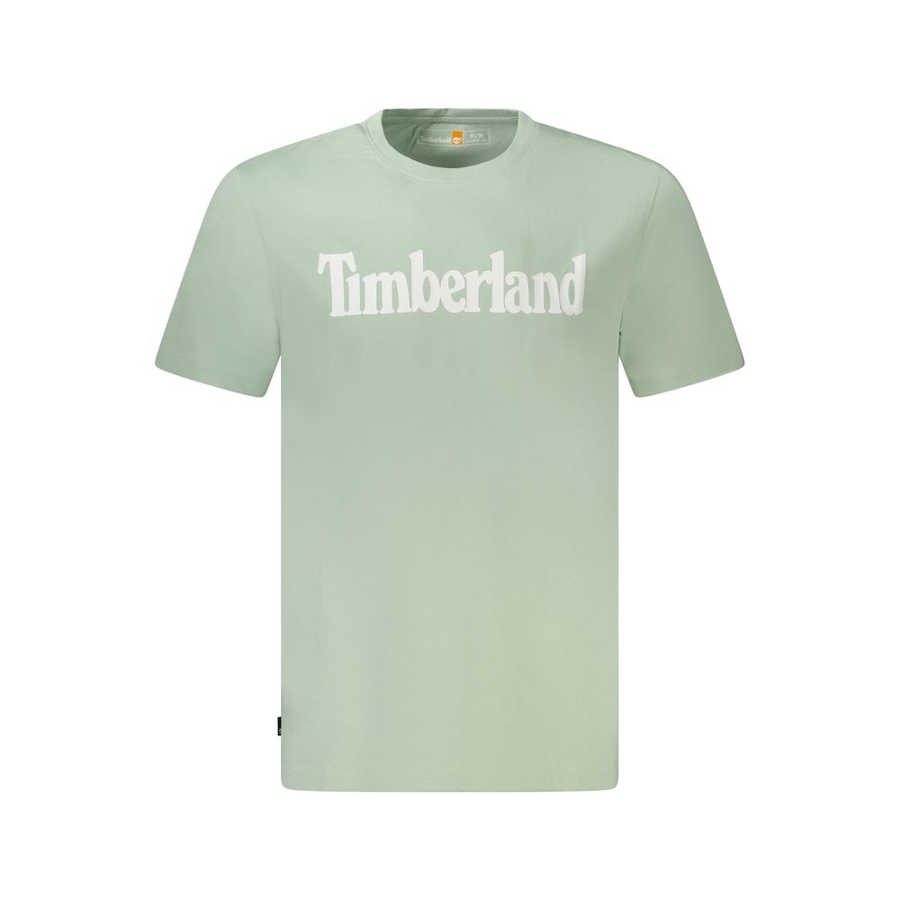 

Зеленая хлопковая футболка Timberland
