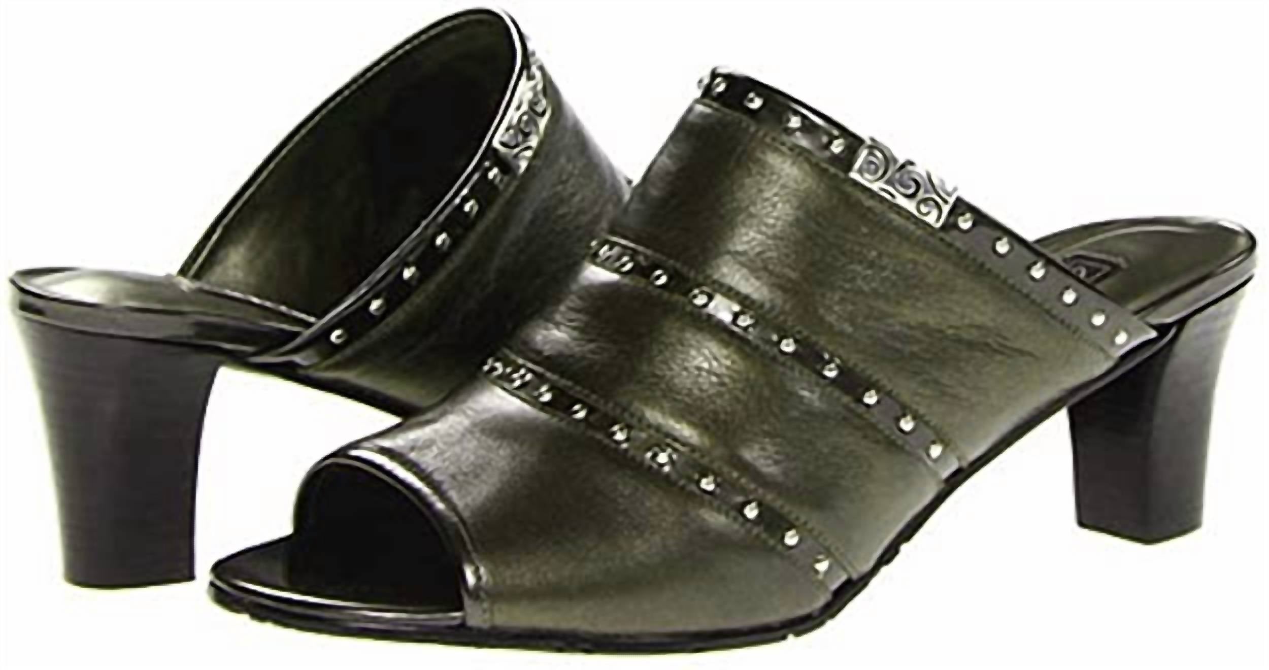 Teri Pewter Peep Toe Leather Heeled Sandal Brighton, Pewter