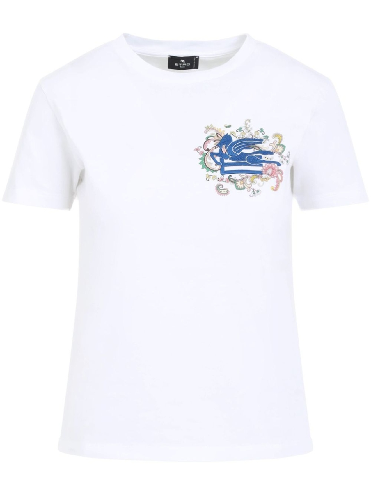 

ETRO футболка с вышивкой Pegaso, белый