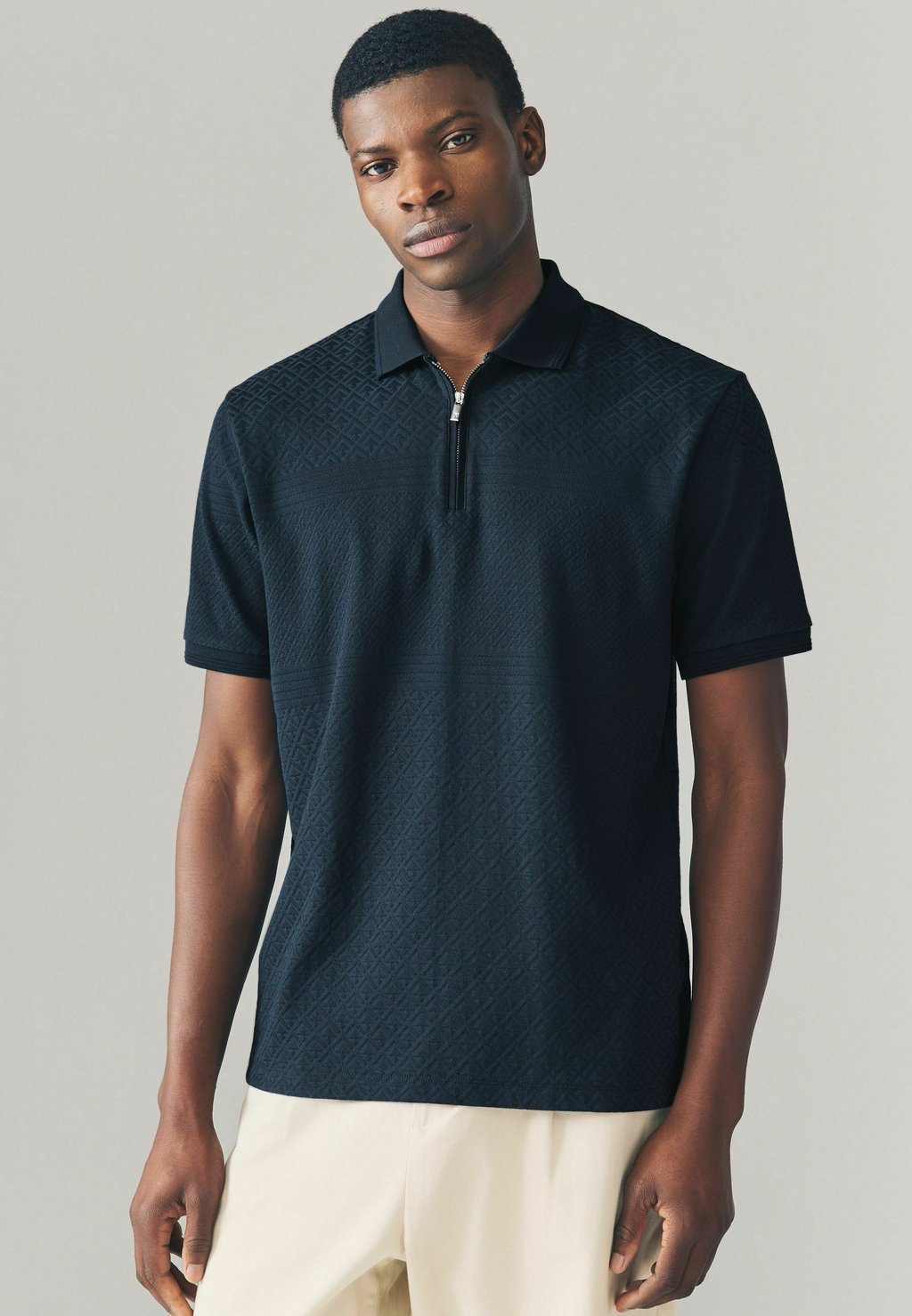 

Рубашка поло ZIP NECK - REGULAR FIT Next, синий