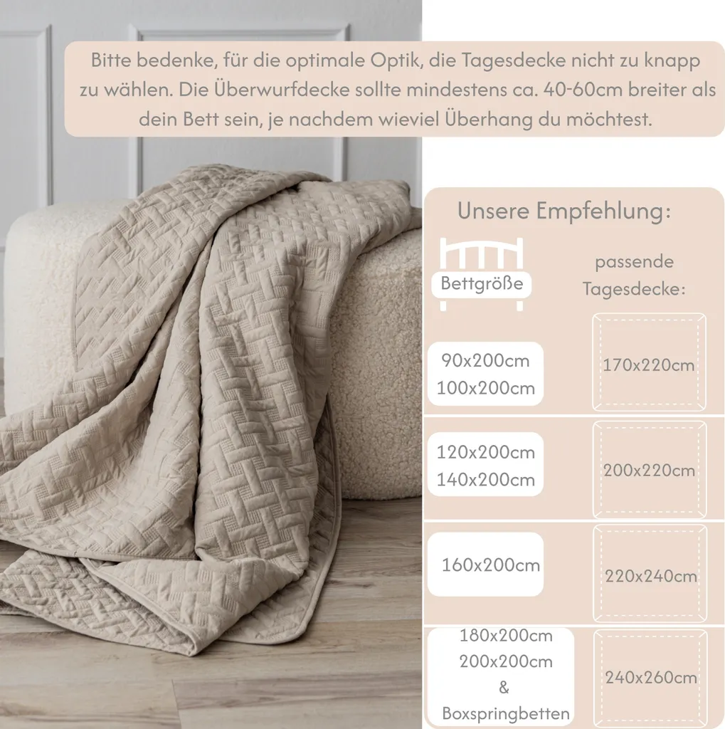 

Покрывало CalmyHOME, бежевый