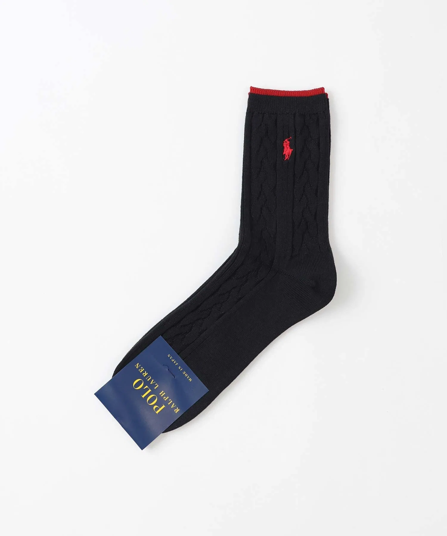 Носки средней длины из хлопка и шерсти с косами POLO RALPH LAUREN 02012467