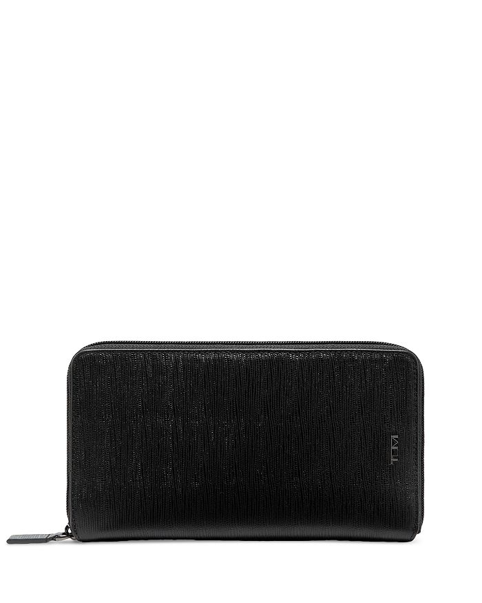 

Тисненый дорожный кошелек Tumi, черный