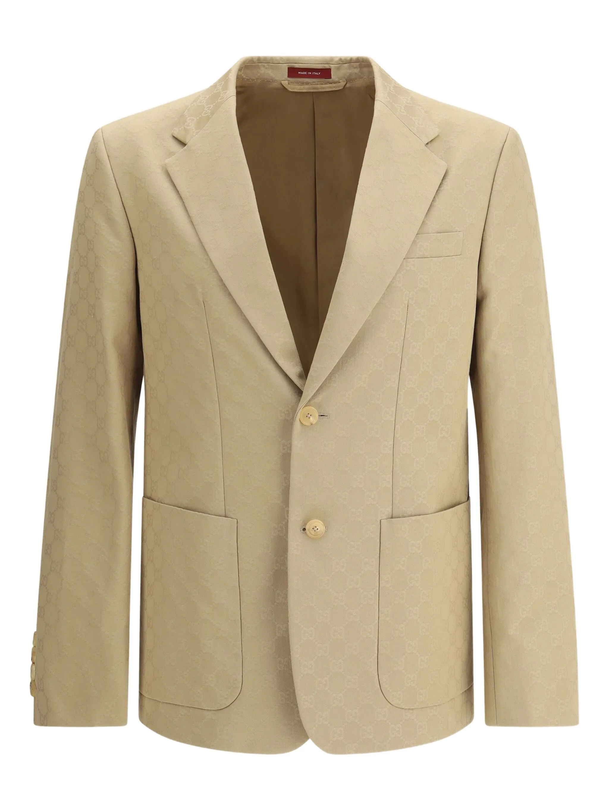 

Пиджак с узором GG Supreme Gucci, бежевый