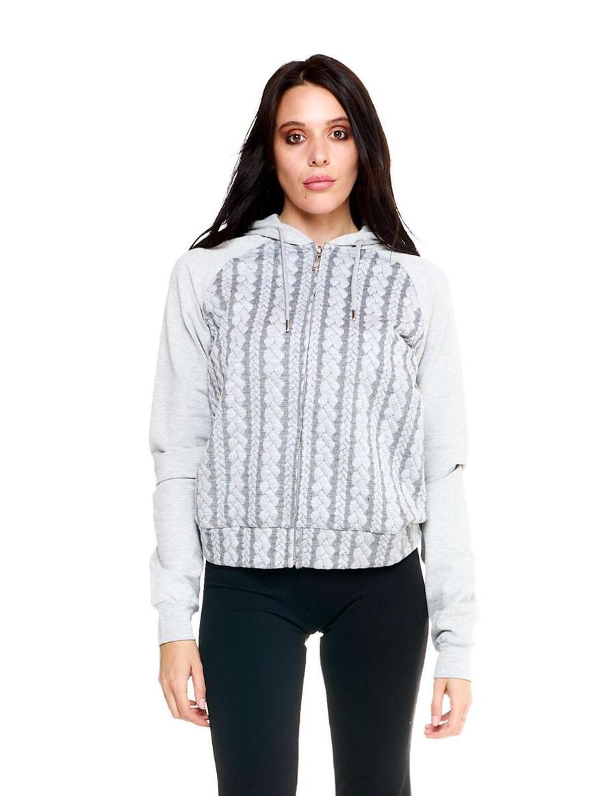 

LEONE 1947 APPAREL Женская толстовка с капюшоном Leone на молнии, серая