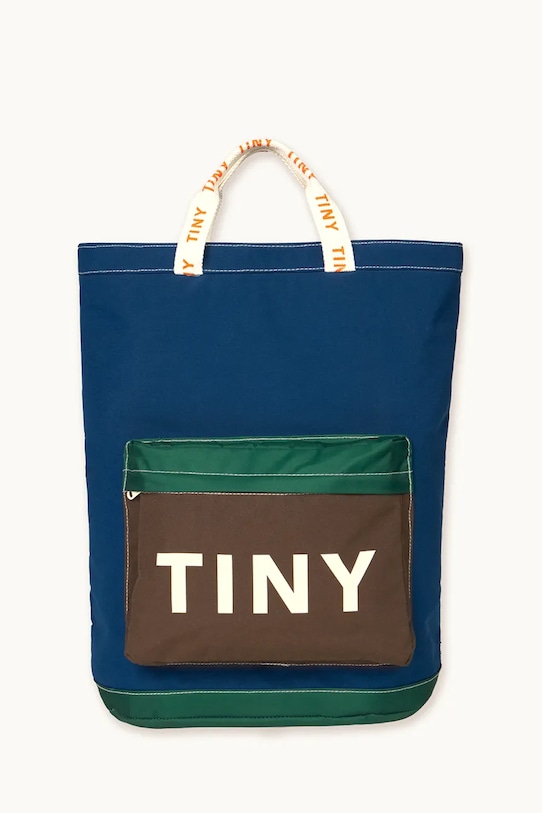 

Детская сумка Color block totepack Tinycottons, темно-синий