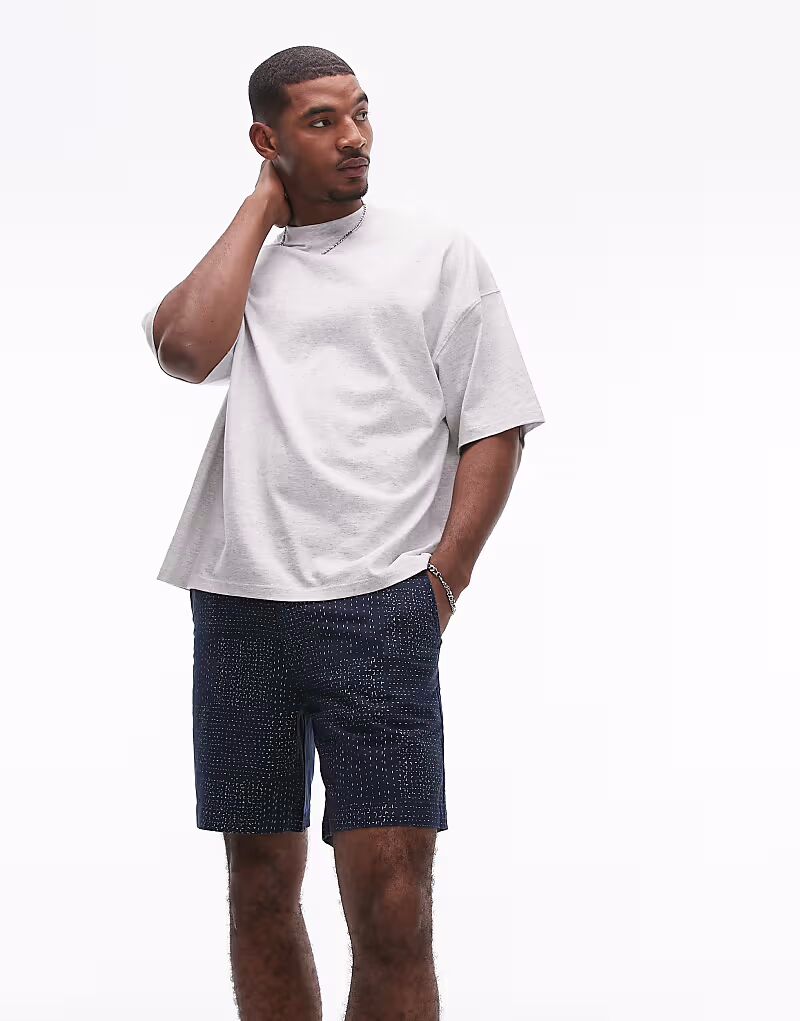 

Levi's XX Authentic свободные шорты-чиносы из твила с набивным рисунком темно-синего цвета
