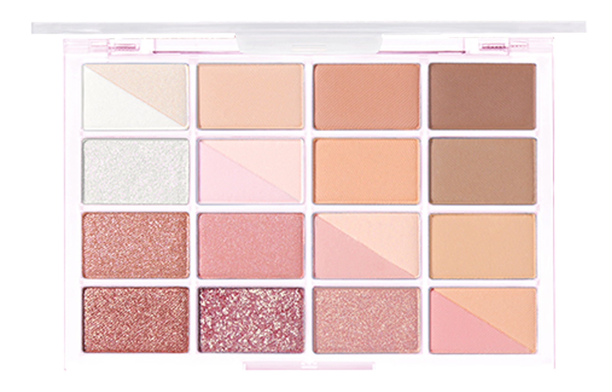 

Матовая классическая палетка теней для век на 16 цветов, легко растушевывается, подчеркивает глаза, 14 г WAKEMAKE