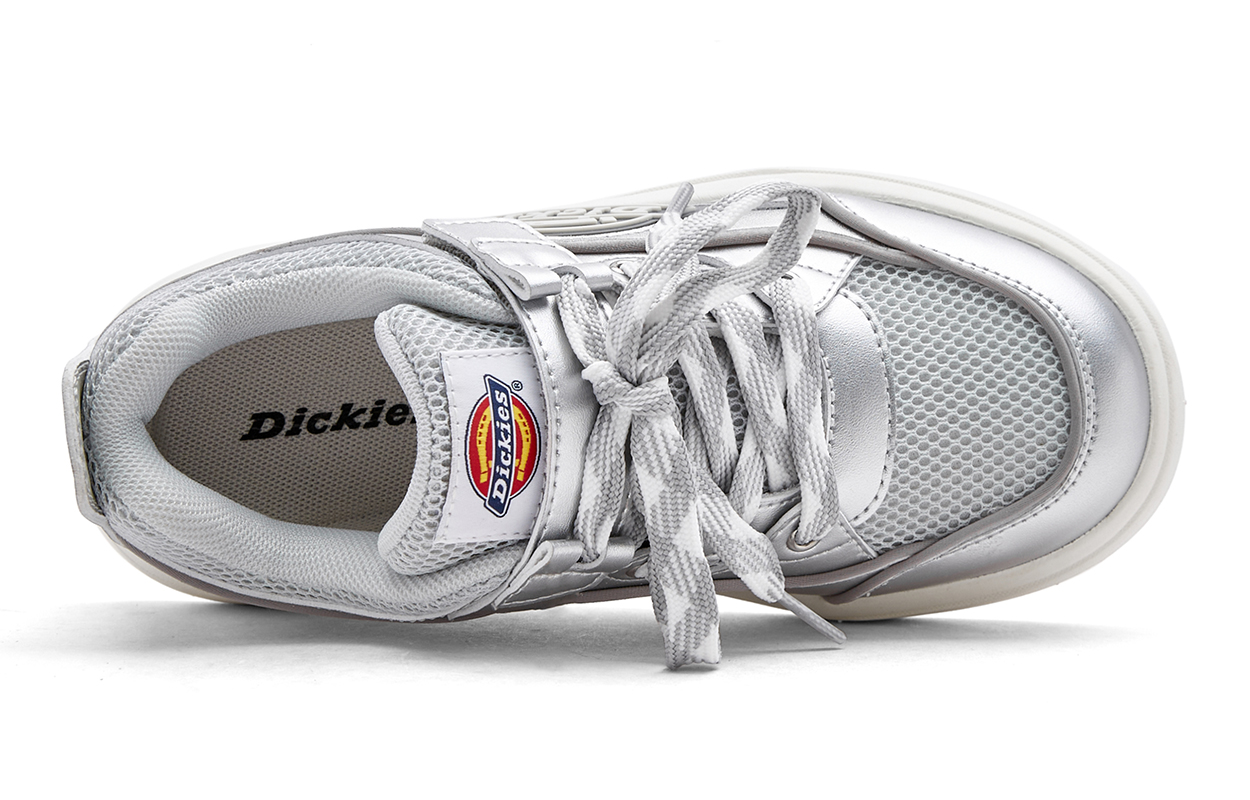 Низкие кеды для скейтбординга подростковые Dickies, серебряный — фото 3
