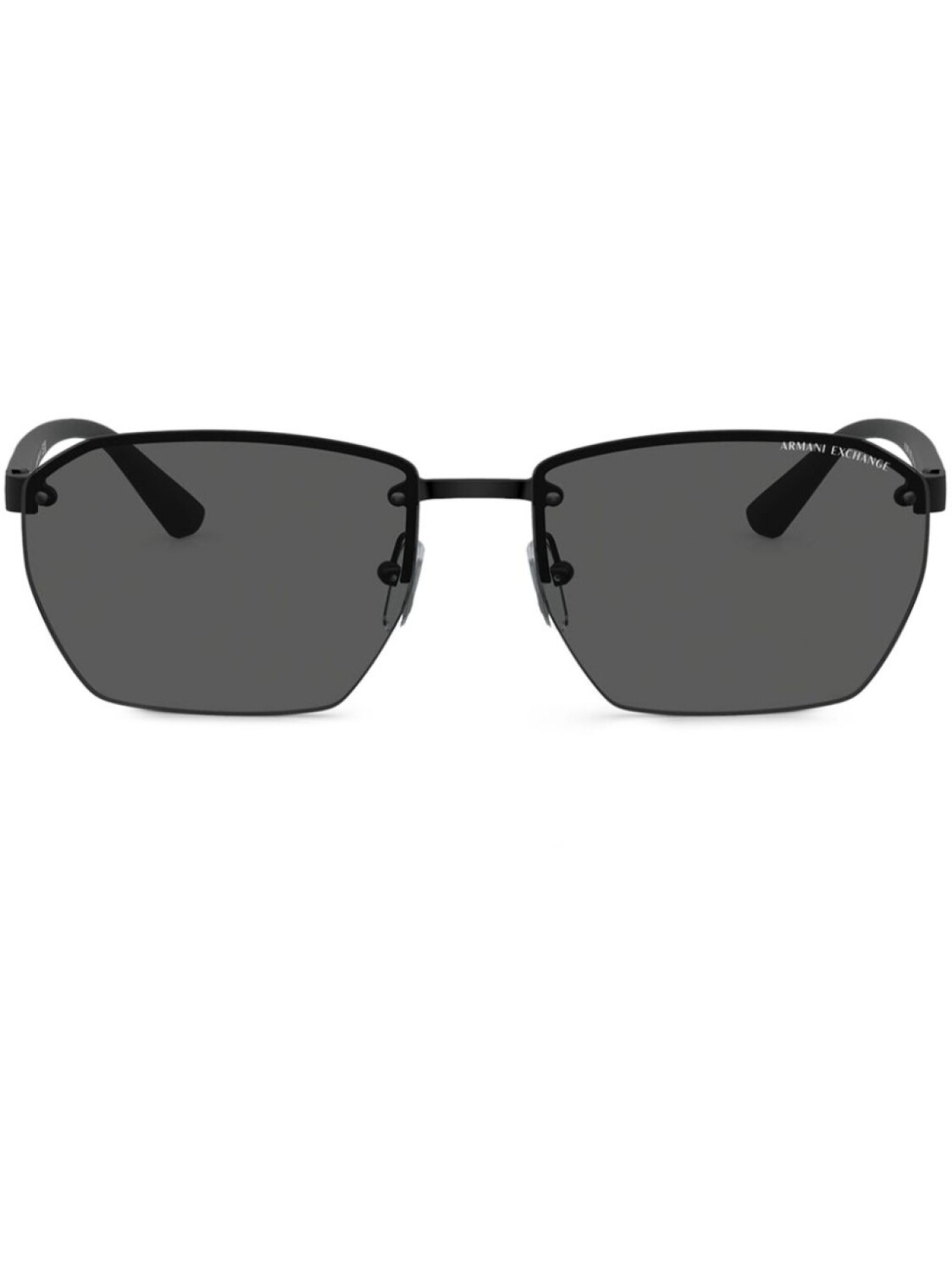 

Солнцезащитные очки в квадратной оправе Armani Exchange, черный