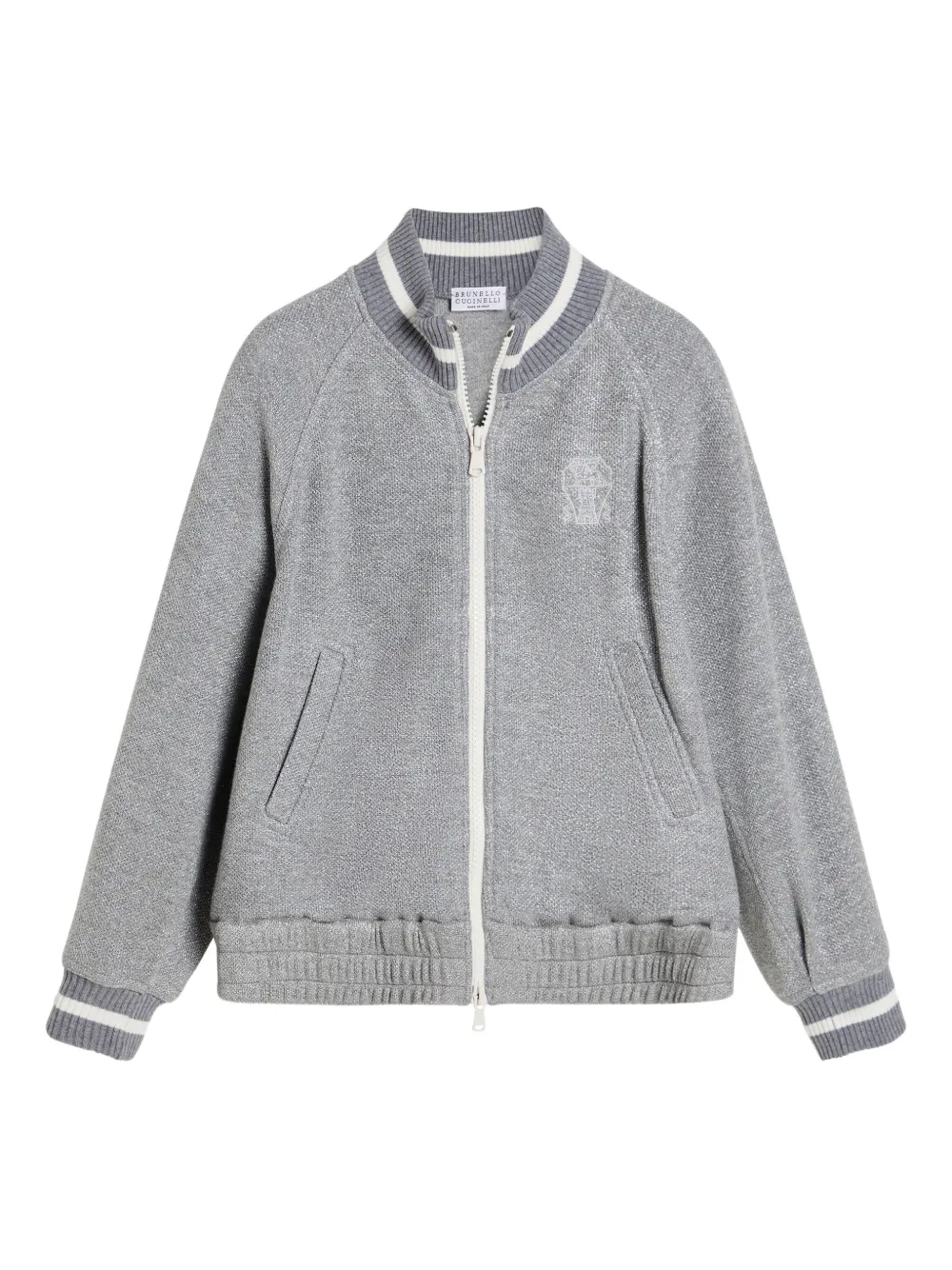 

Толстовка из джерси Brunello Cucinelli Kids, серый
