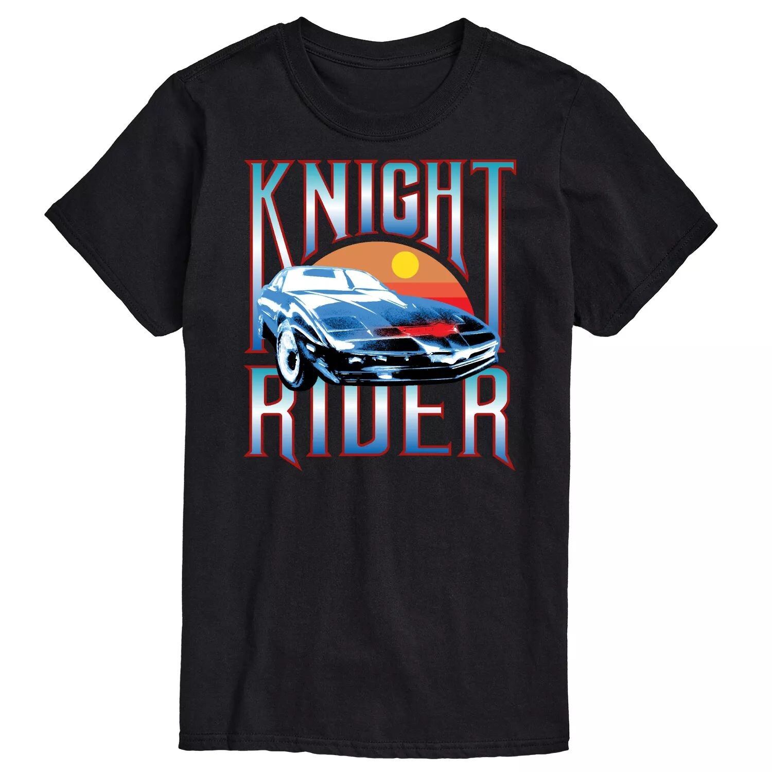 

Футболка с рисунком Big & Tall Knight Rider License, черный