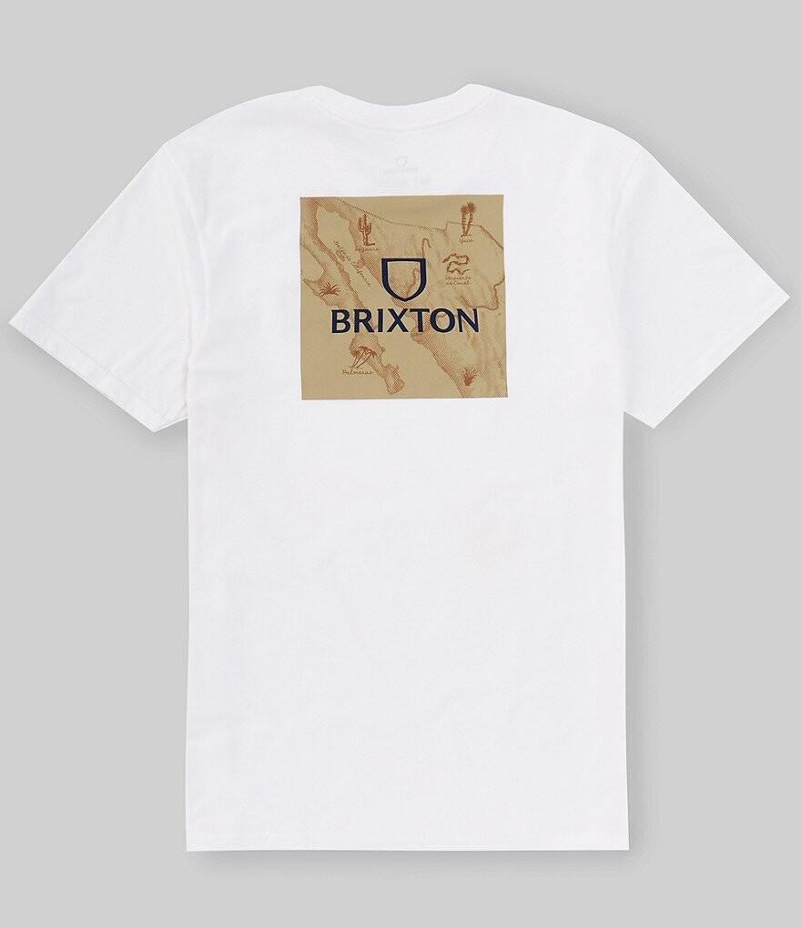 

Стандартная футболка Brixton Alpha Square с короткими рукавами, белый