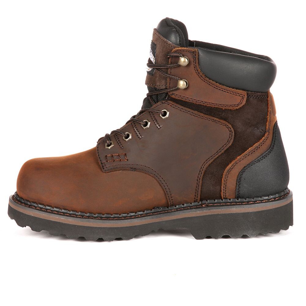 Georgia Boots Мужские водонепроницаемые рабочие ботинки Brookville 6, цвет Dark Brown — фото 2