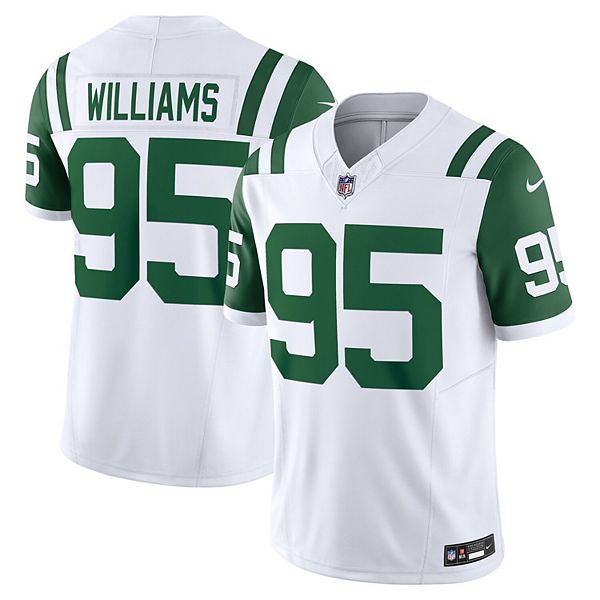 

Мужская футболка Quinnen Williams белая New York Jets Classic Alternate Vapor FUSE Limited Nike