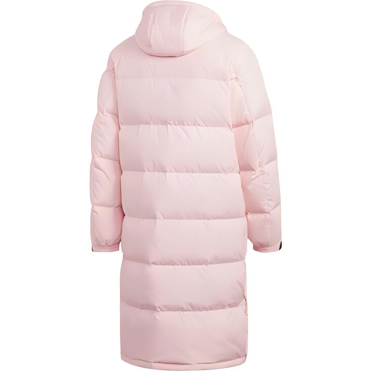 Пуховик зимний мужской тускло-кораллово-розовый Adidas — фото 3