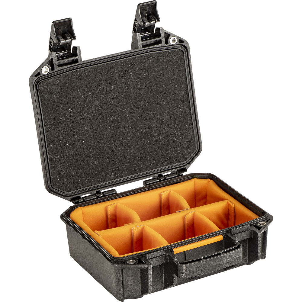 

Кейс Pelican Vault V100 с крышкой из пенопласта и разделителями (черный, 6,5 л)