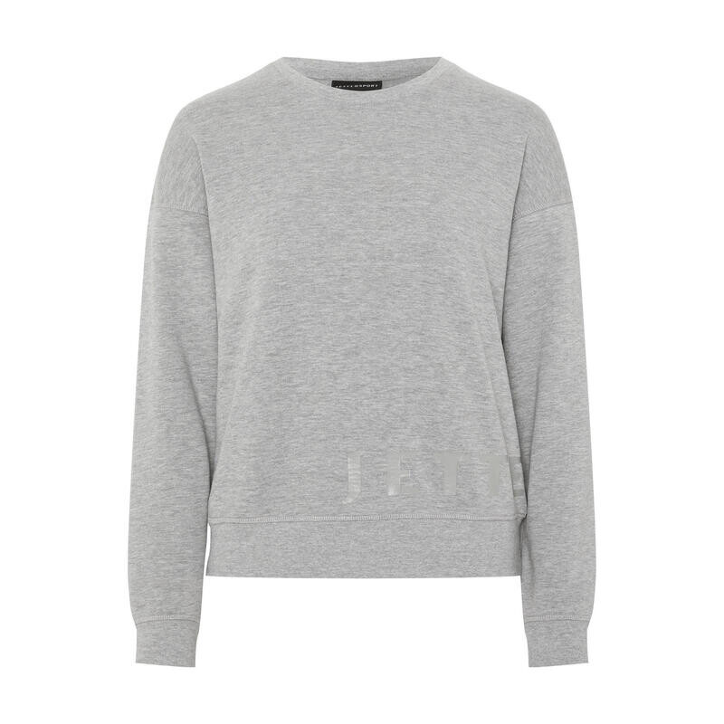 

Толстовка с логотипом в тон над подолом JETTE SPORT, цвет grau
