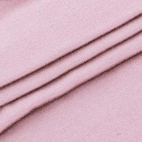 Футболка женская облегающая с коротким рукавом, хлопковая, Pink — фото 2
