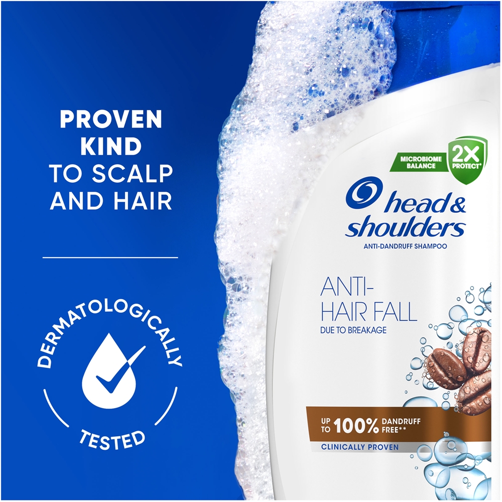Шампунь против перхоти и выпадения волос с кофеином Head & Shoulders, 400 мл — фото 2