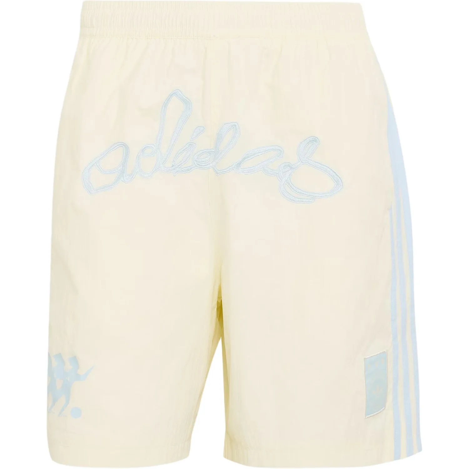 Спортивные шорты NYLON GFX SHORT Adidas Originals, айвори/светло-синий