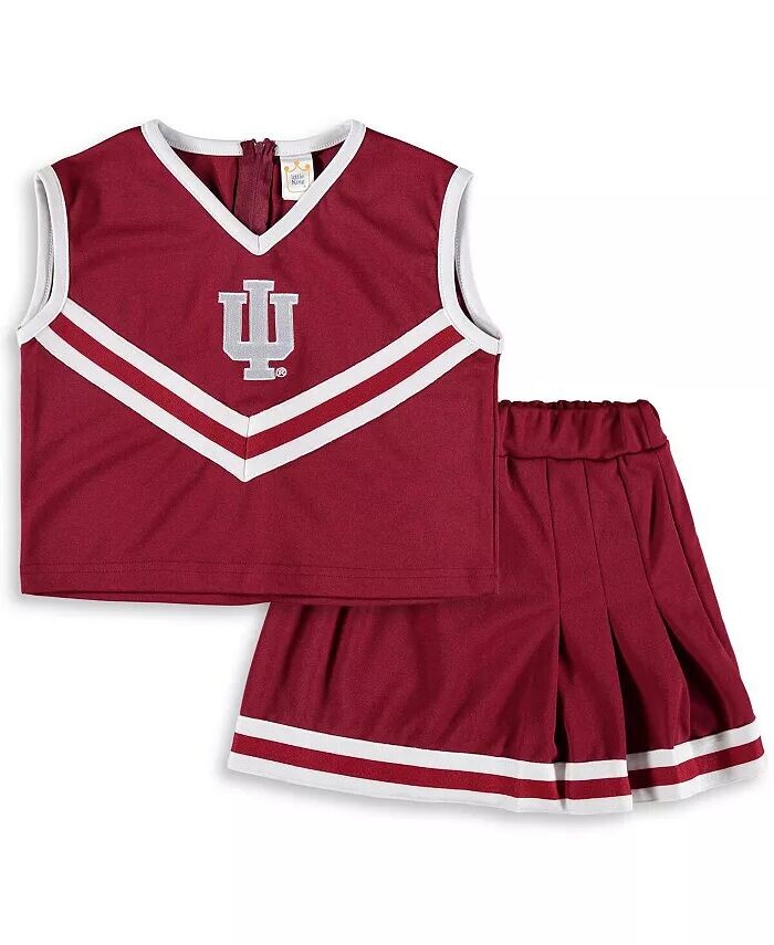 

Комплект из двух предметов для девочек малышей Crimson Indiana Hoosiers Little King Apparel