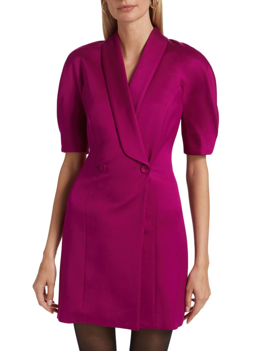 

Платье-жакет Desiree с рукавами до локтя Derek Lam 10 Crosby, цвет Cerise