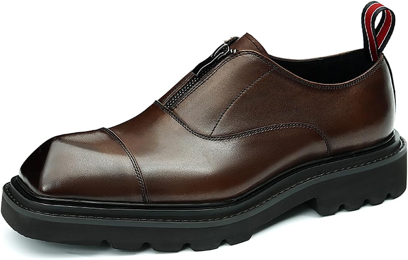 

Мужские лоферы Santimon, формальные кожаные туфли-слипоны для прогулок, бизнес-обувь, свадебные, повседневные модные кроссовки, летние туфли для мужчин, коричневый