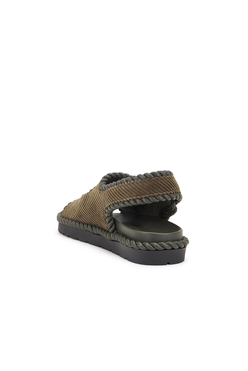Сандалии Джека на плоской подошве Bottega Veneta, цвет Kaki — фото 3