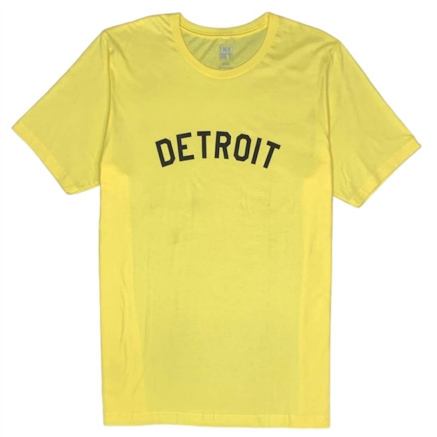 

Унисекс - Базовая футболка желтого цвета Ink Detroit