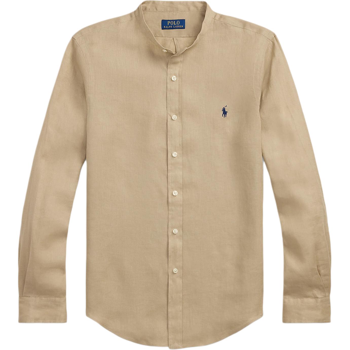 

Льняная рубашка Polo Ralph Lauren, бежевый