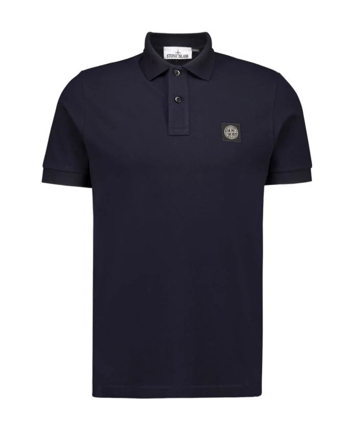

Хлопковая рубашка поло Stone Island, синий