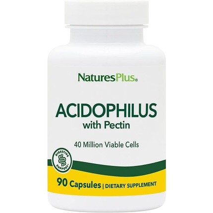 

Naturesplus Acidophilus Пробиотическая добавка с пектином 90 вегетарианских капсул - 90 порций, Nature'S Plus