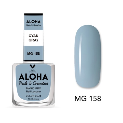 

Лак для ногтей Magic Pro 15 мл - Mg 158 / Голубой Серый Aloha Nails & Cosmetics