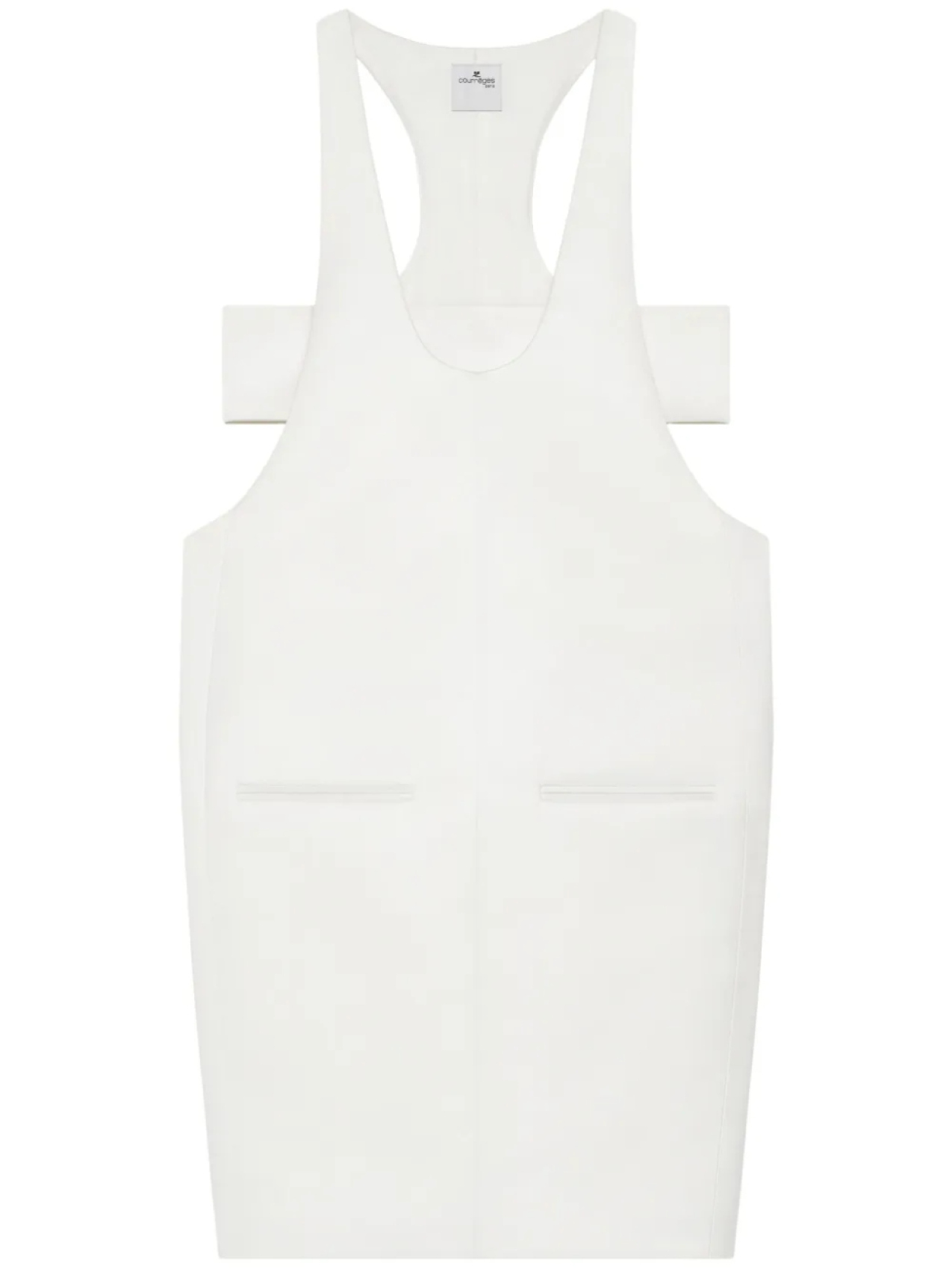 

Платье миди Courrèges Infinity, белый