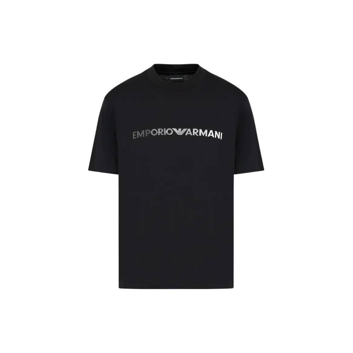 

Футболка Pima Jersey с вышитым логотипом EMPORIO ARMANI, черный