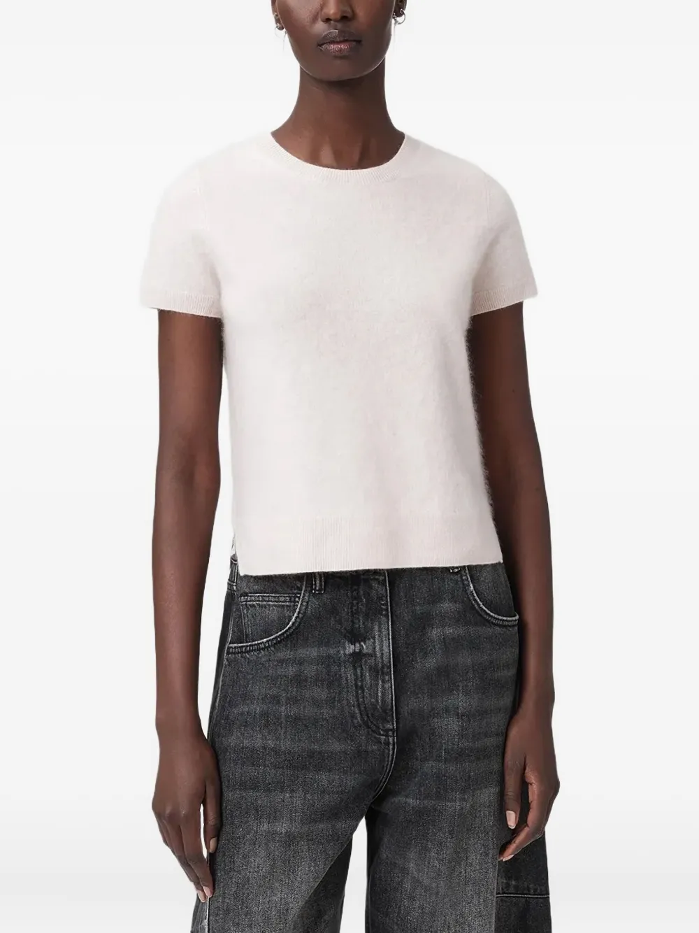 

Футболка Rebel с короткими рукавами Allsaints, розовый